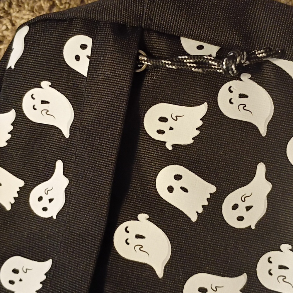 BUNDLE ONLY! Black Ghost Pattern Crossbody Bag - Picture 4 of 7
